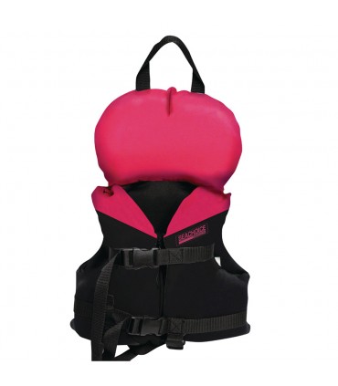 Chaleco Salvavidas Neopreno Infantil Rosa/Negro