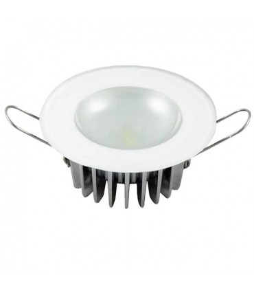 Lumitec Mirage Flush Mount Down Light - Acabado de vidrio de 3 colores